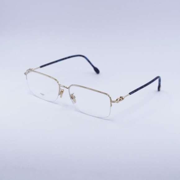 Fred FG50017U 030 Eyeglasses Gold 58mm Rectangle Frame - Picture 1 of 10